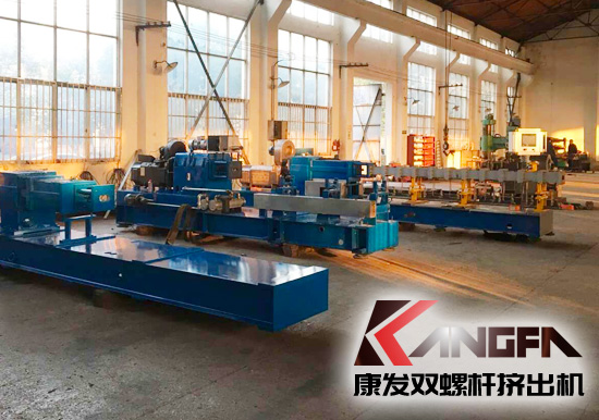 圖一：”雙螺桿擠出機水環高扭完成及PLC控制系統