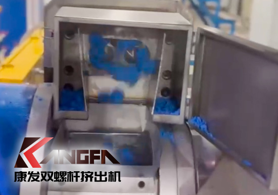 JSH雙階式85/200單、雙螺桿擠出機電纜料生產線試機 產量達1.5噸/每小時